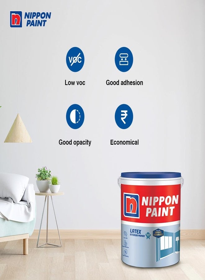 Nippon Paint Acrylic Latex Interior Primer (1 L, White) - Image 2